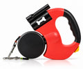 Red dual dog leash